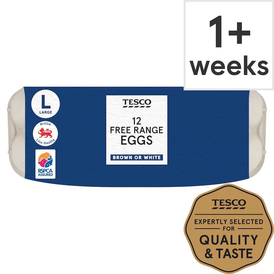 Tesco Welsh Large Free Range Eggs 12 Pack