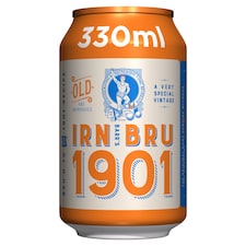 IRN-BRU 1901 Sparkling Flavoured Soft Drink 330ML