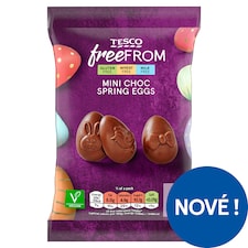 Tesco Free From Mini vajíčka s čokoládovou příchutí 50g