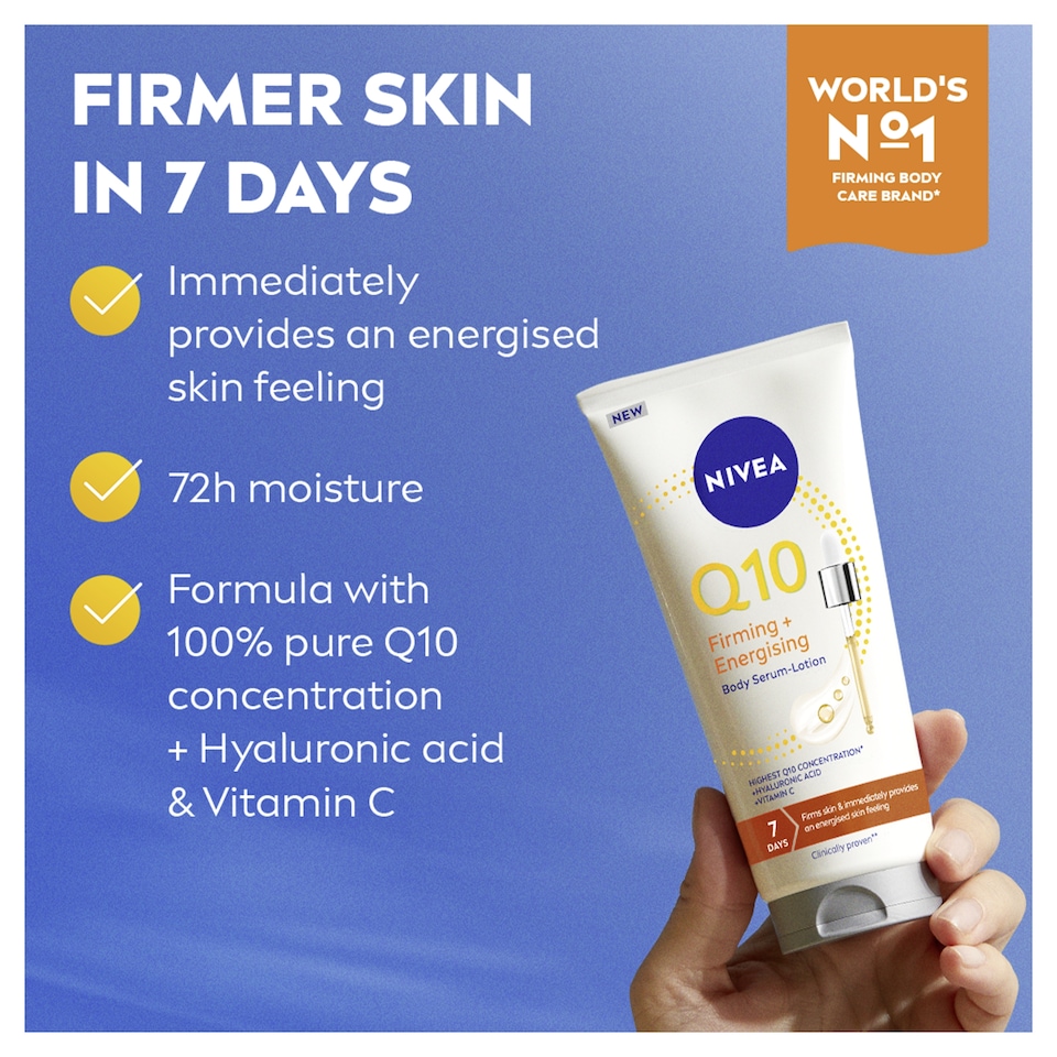 image 1 of NIVEA Q10 Firming + Energising Body Serum Lotion Tube 200ml