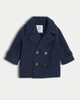 image 1 of F&F Baby Double Breasted Coat in Navy