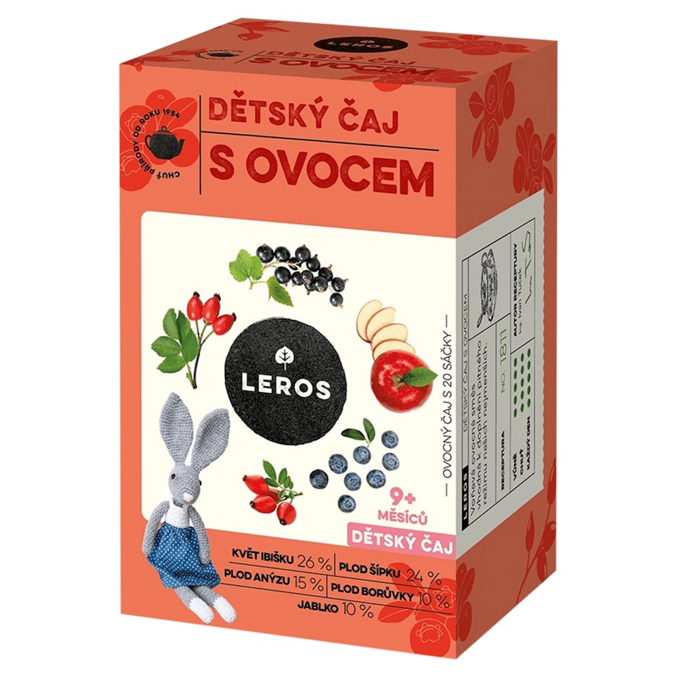 Leros Baby Detský čaj s ovocím 20 x 2 g (40 g)