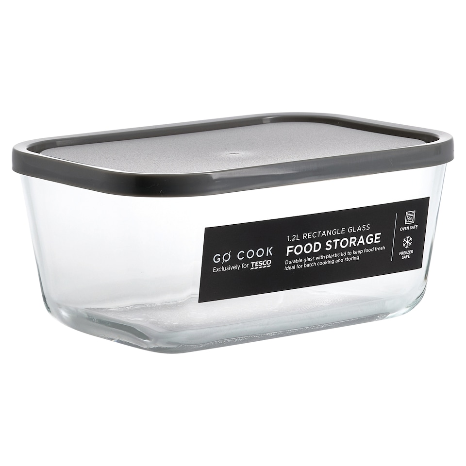 image 1 of Go Cook Rectangle glass food storage 1200ml