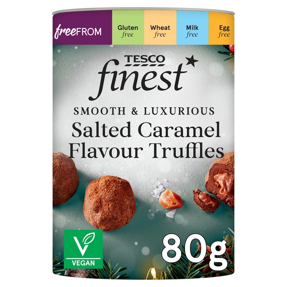 Tesco Finest Free From Salted Caramel Flavour Truffles 80g