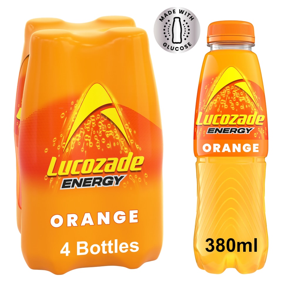 image 1 of Lucozade Energy Orange 4 X 380Ml