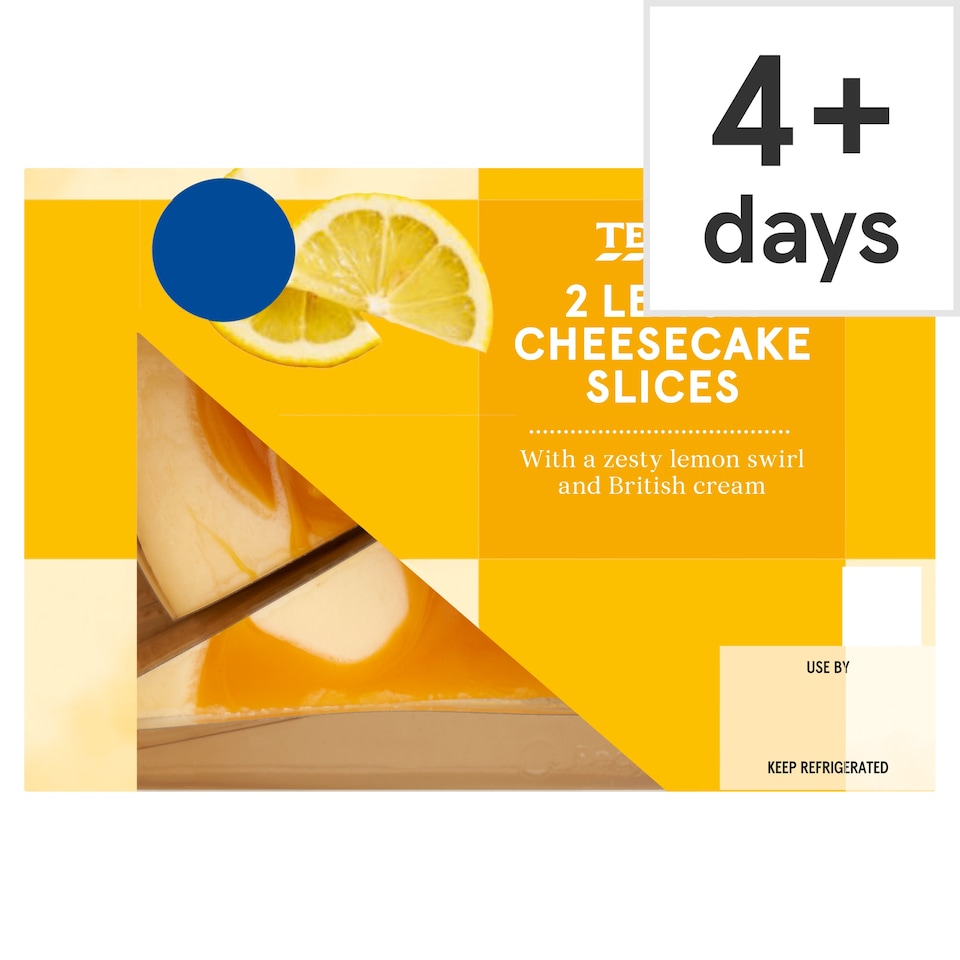 Tesco 2 Lemon Cheesecake Slices 180g