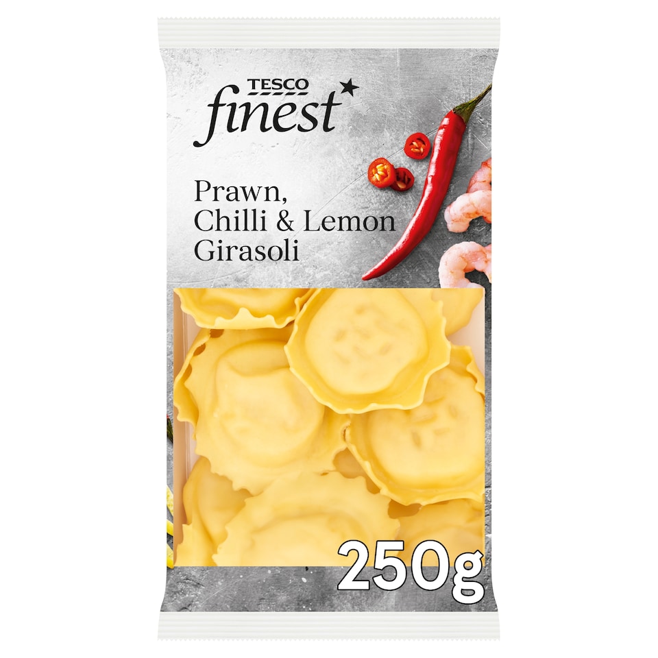 Tesco Finest Prawn Chilli & Lemon Girasoli 250G