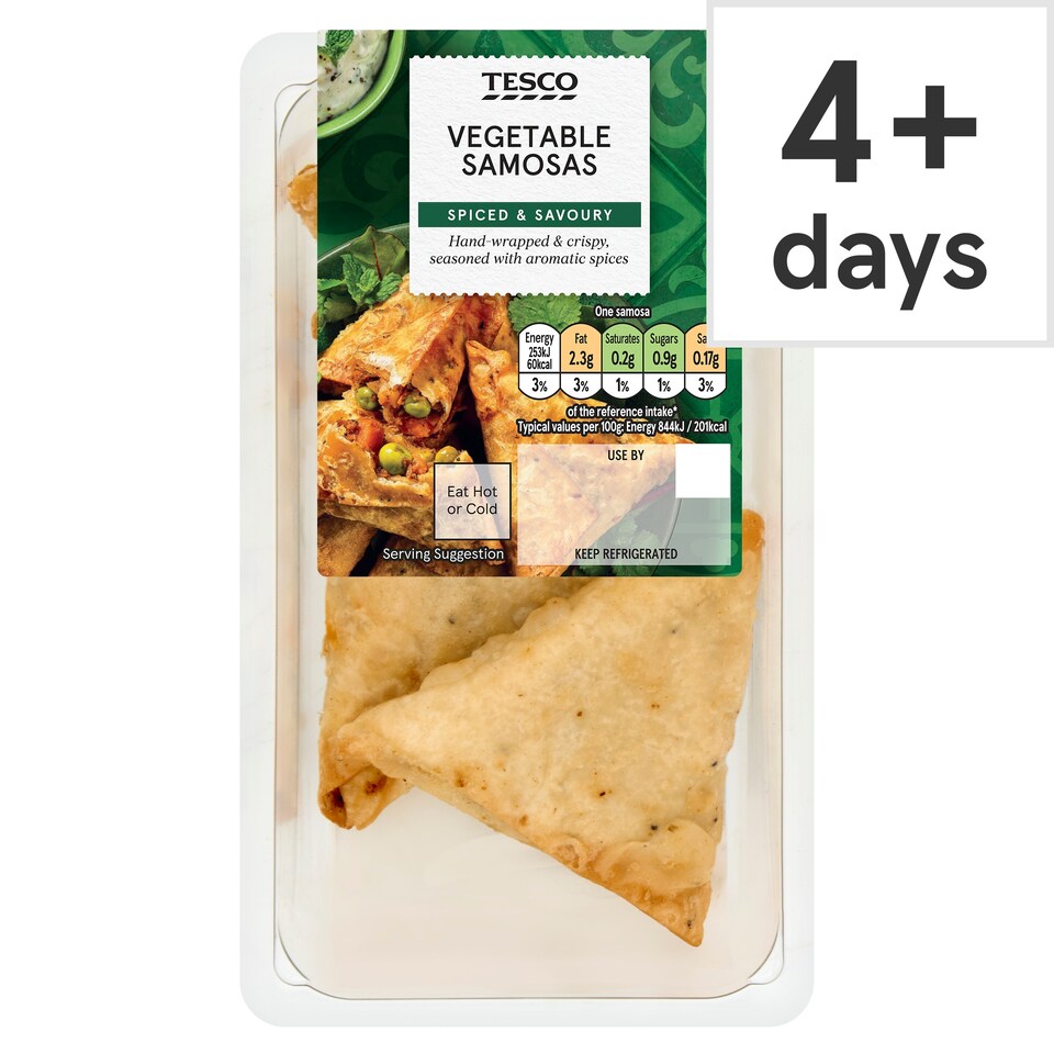 Tesco Vegetable Samosas 118g