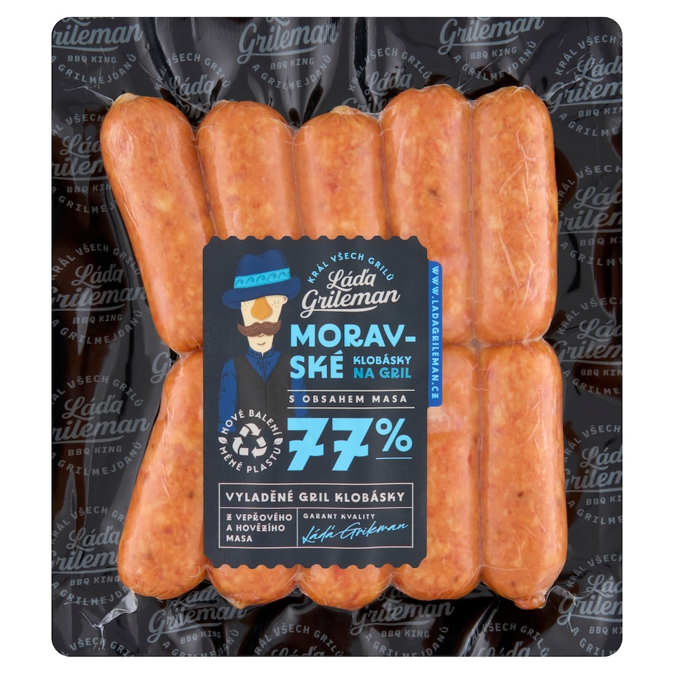 obrázok 1 z Láďa Grileman moravské klobásky 0,400 kg