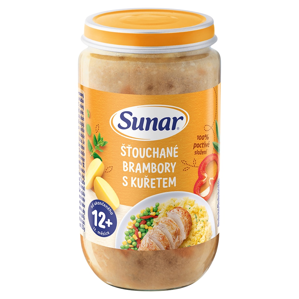 Obrázek 1 pro produkt Sunar příkrm šťouchané brambory s kuřetem 12m+, 235g