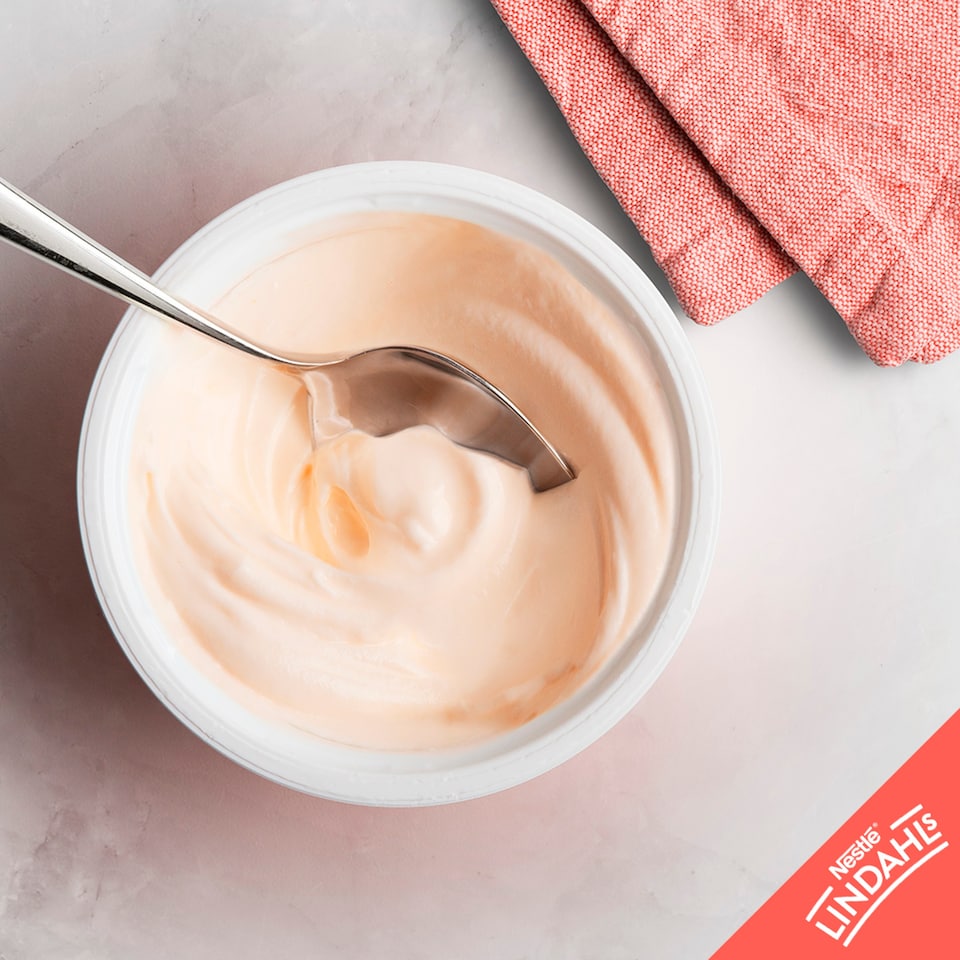 image 1 of Lindahls Kvarg Peach & Passion Fruit 150G Pot