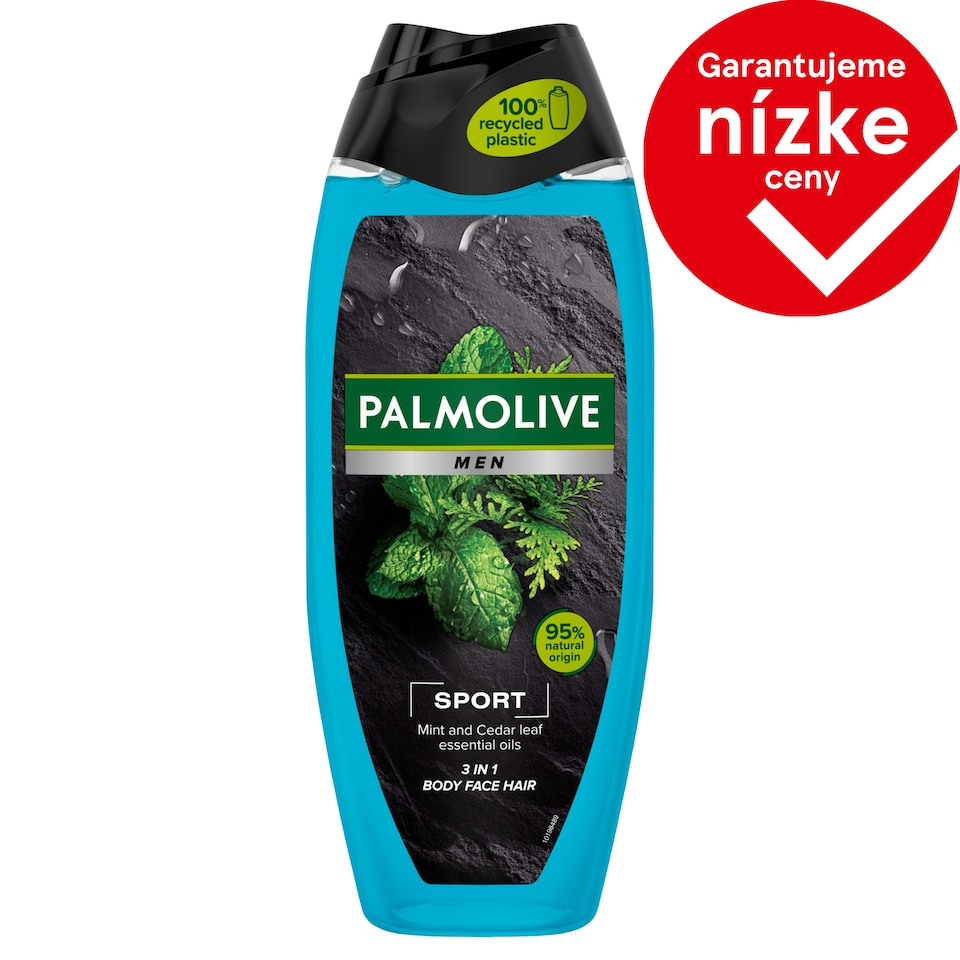 image 1 of Palmolive Men Sport 3-in-1 Shower Gel with mint and cedar leaf essential oils 500 ml