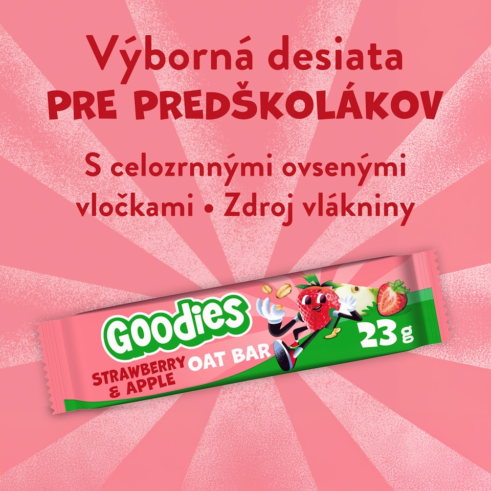 image 1 of Goodies Oat Bar Strawberry & Apple 23 g