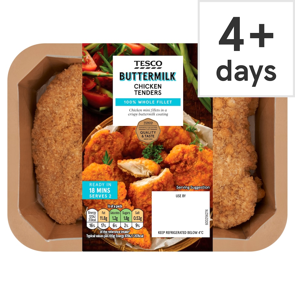 Tesco Buttermilk Chicken Tenders 320g