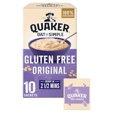 Quaker Oat So Simple Gluten Free Porridge Sachets 10x35g