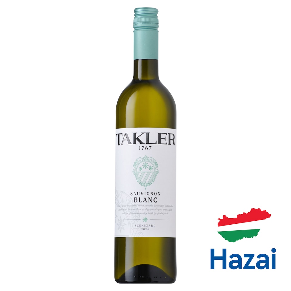 Takler Sauvignon Blanc száraz fehérbor 12% 0,75 l