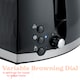 image 5 of Russell Hobbs Honeycomb 2 Slice Toaster Black