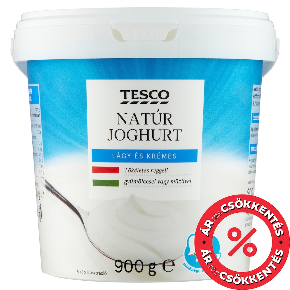Tesco natúr joghurt 900 g