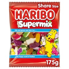 Haribo Supermix Fruit Milk & Sweet Foam Gums 175G