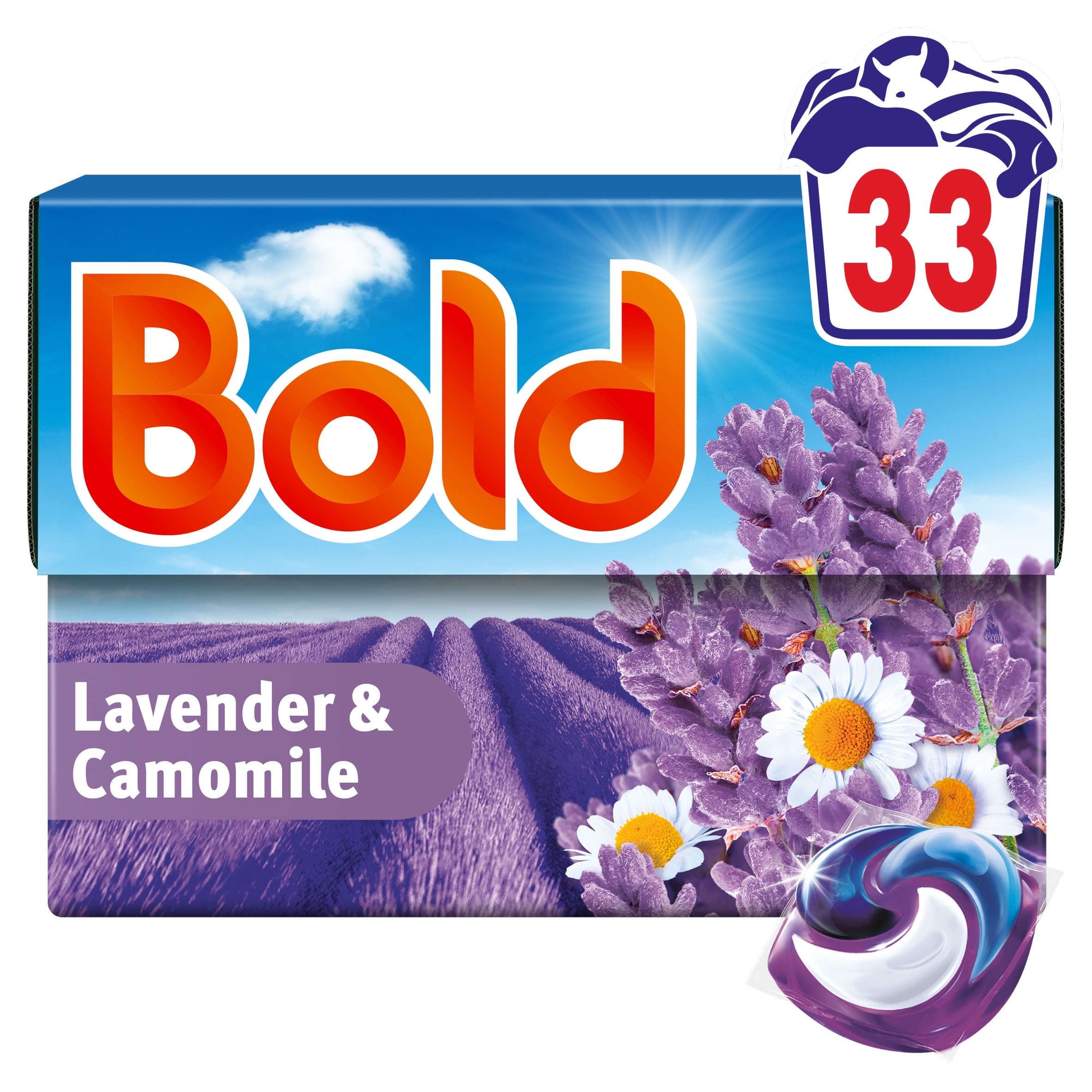 Bold Washing Liquid Pods Lavender & Camomile 33 washes 650.1g