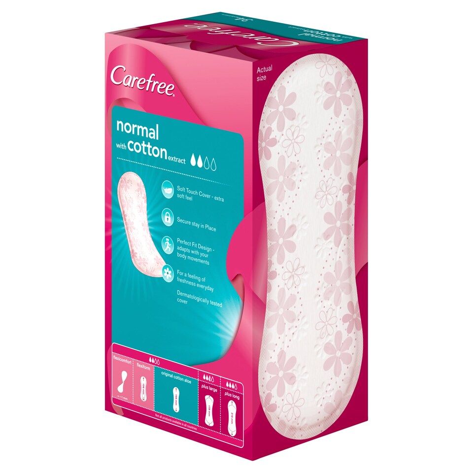image 1 of Carefree Pantyliners Unscented 34
