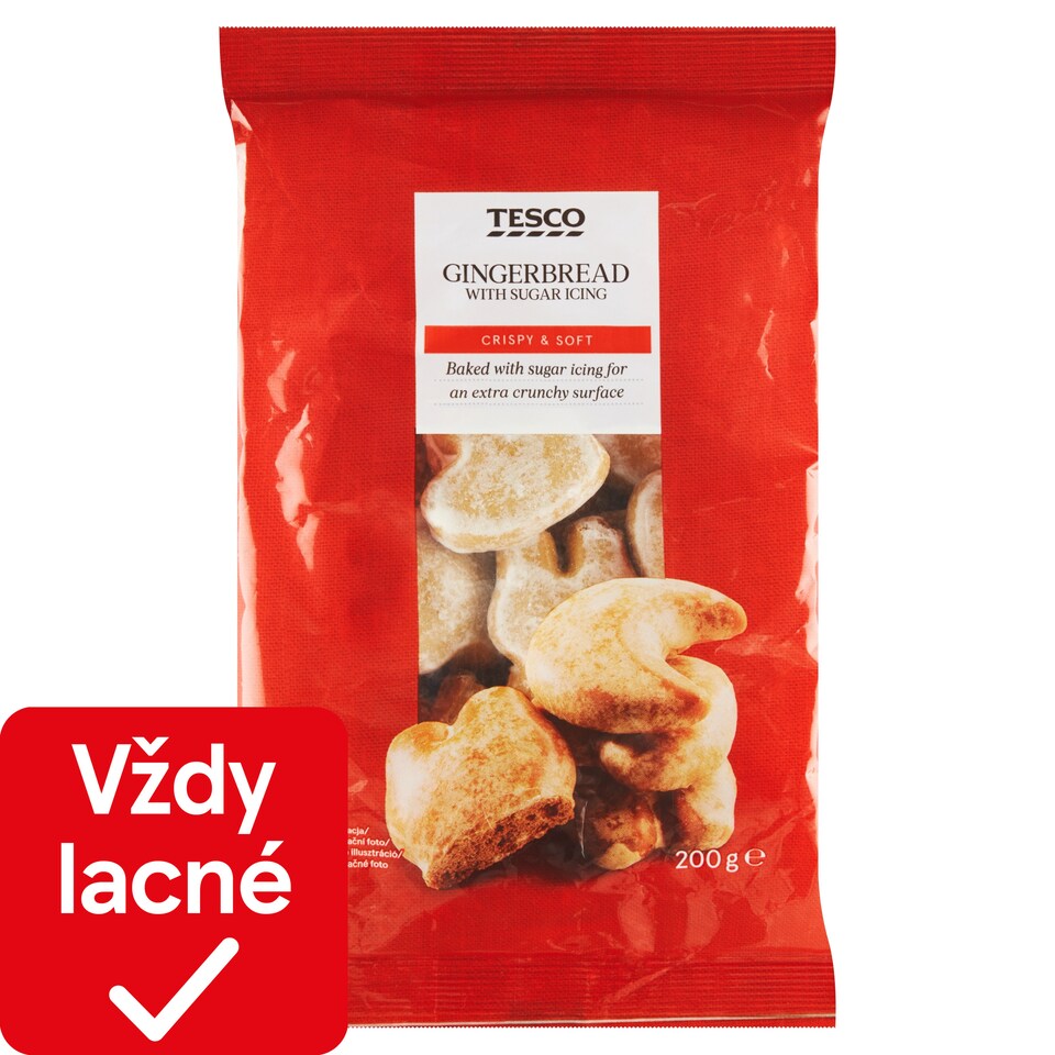 Tesco Perníky s cukrovou polevou 200 g