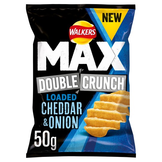 Walkers Max Double Crunch Cheese & Onion 50G Tesco Groceries