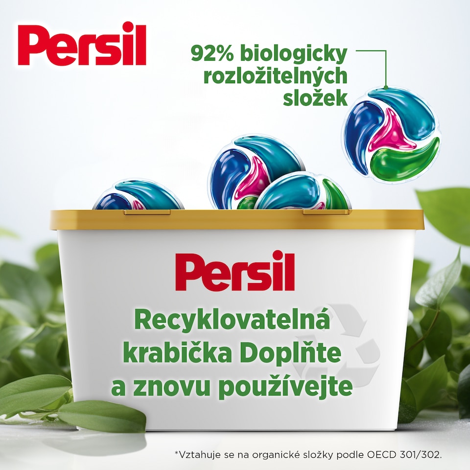 Obrázek 1 pro produkt Persil Discs 4in1 Deep Clean Color předdávkovaný prací prostředek 60 praní 60 x 16,5g (990g)