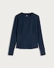 image 4 of F&F Active EVERYHOUR Ribbed Long Sleeved Top in Navy