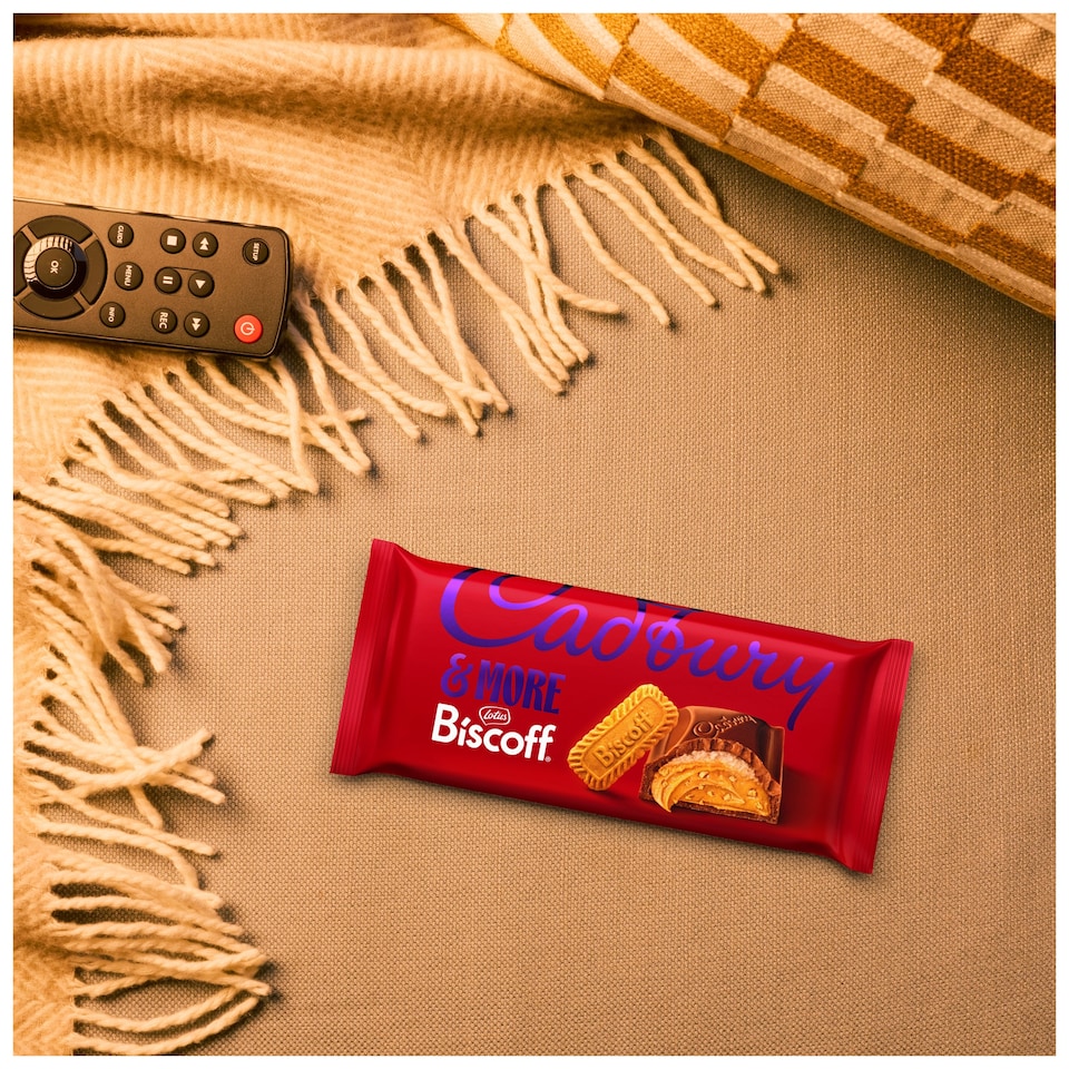 image 1 of Cadbury Dairy Milk &More Lotus Biscoff Chocolate Bar 195g