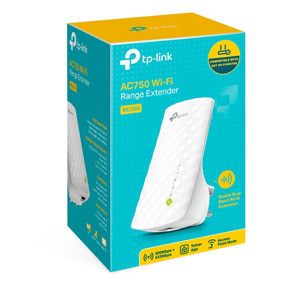 image 1 of Tp-Link Ac750 Dual Band Wi-Fi Range Extender