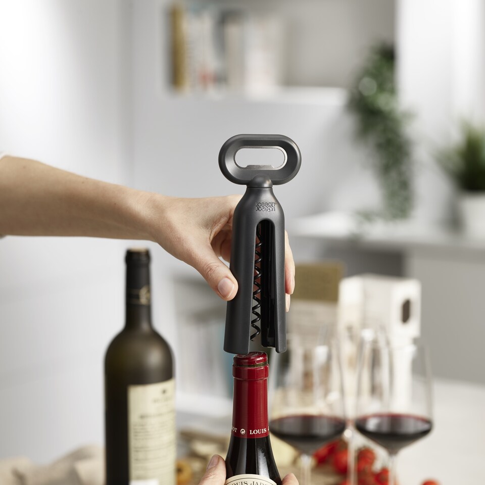 image 1 of Joseph Joseph Grey Duo 3 In 1 Corkscrew