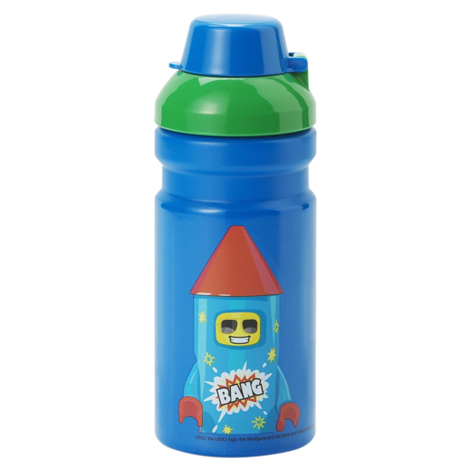 Lego Rocket Drinking Bottle Blue/Green 390 ml