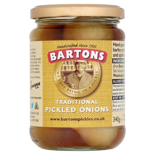 BARTONS TRAD PICKLED ONIONS 340G Tesco Groceries