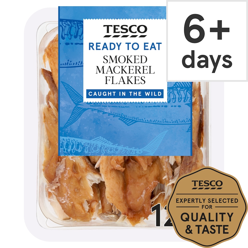 Tesco Smoked Mackerel Flakes 120G