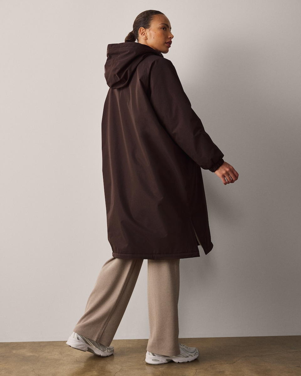 image 1 of F&F Active EVERYWEATHER Waterproof All Weather Robe in Brown