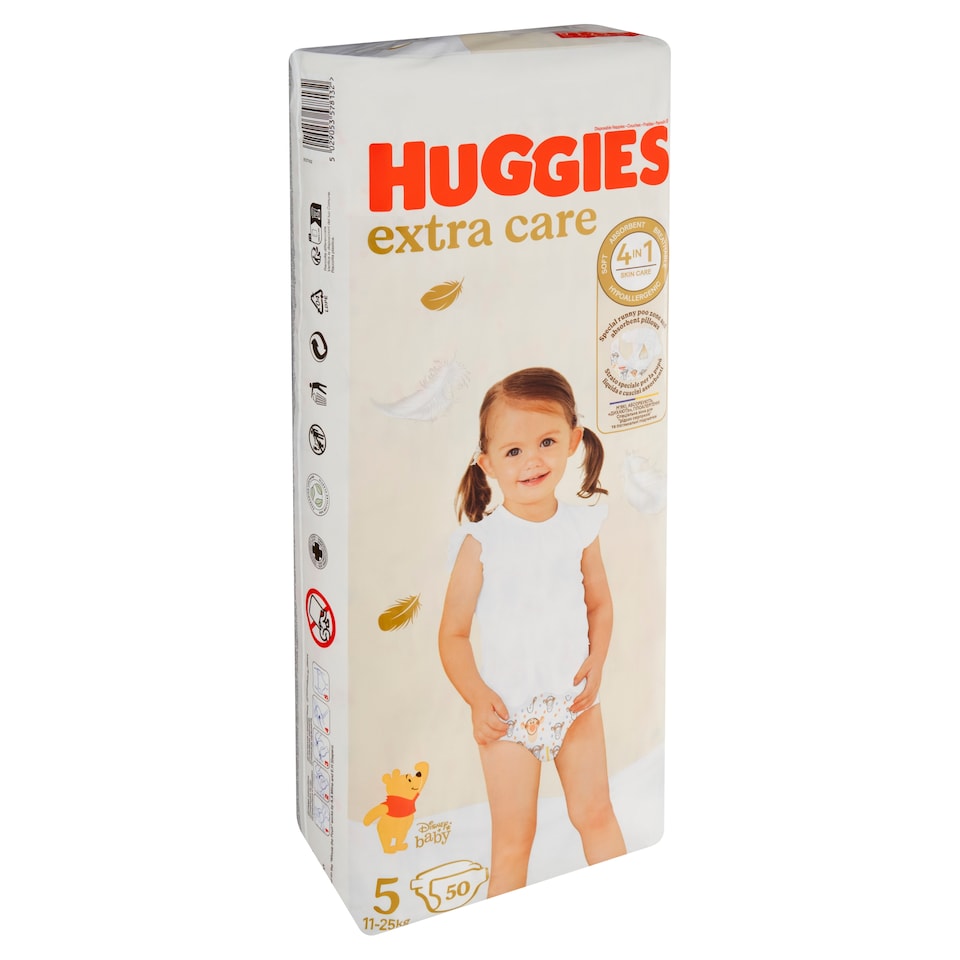 Obrázek 1 pro produkt Huggies Extra Care plenky velikost 5 pro děti 11-25kg 50 ks