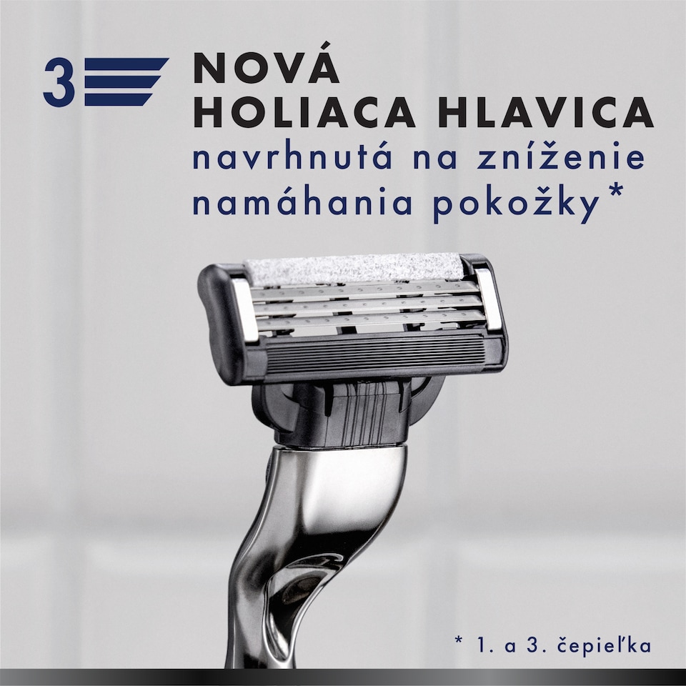 obrázok 1 z Gillette Mach3 Charcoal Náhradné Holiace Hlavice pre Mužov s 3 Čepieľkami