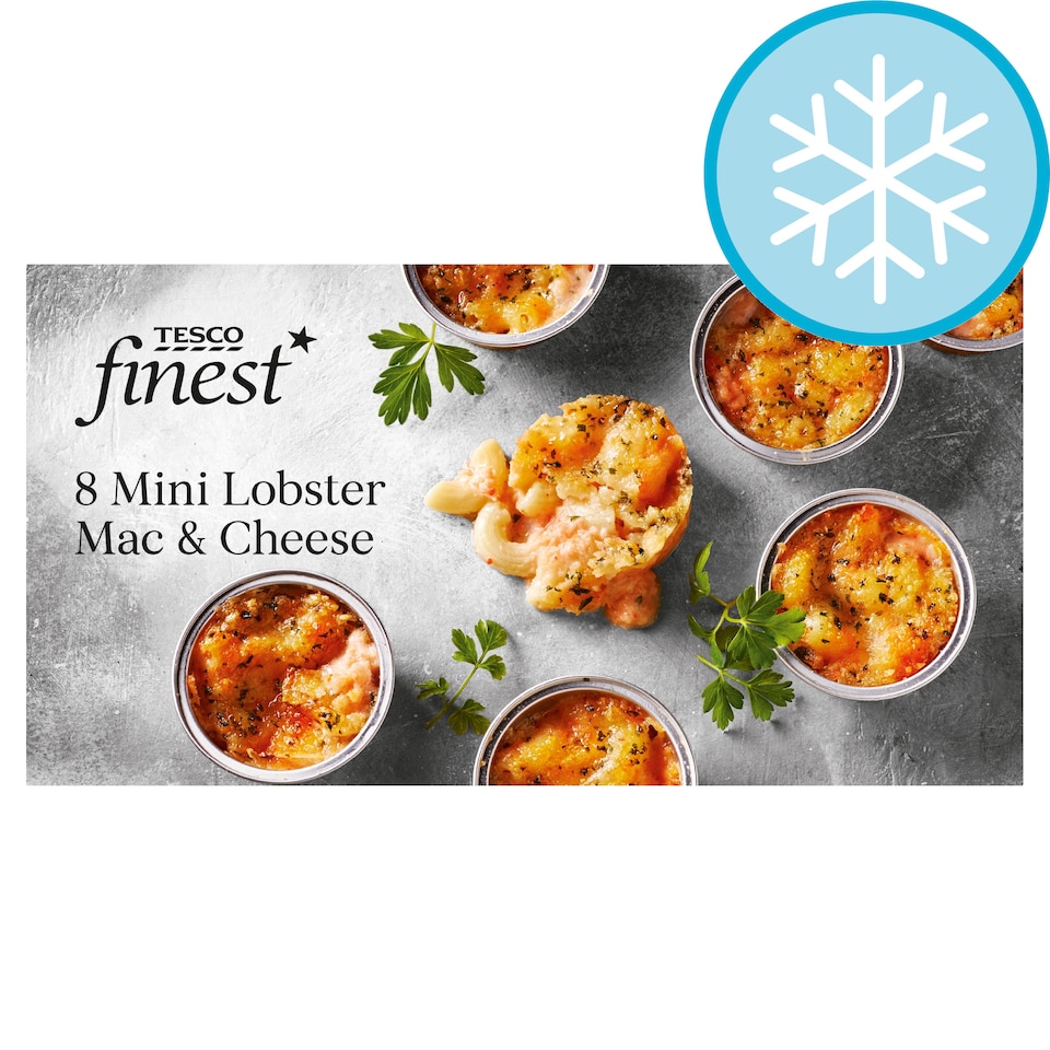 Tesco Finest 8 Mini Lobster Mac & Cheese 160G