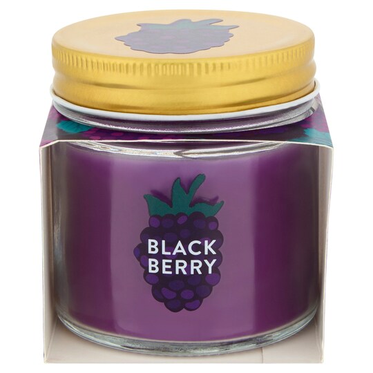 Tesco Winter Fruits Jar Candle Blackberry 120G Tesco Groceries