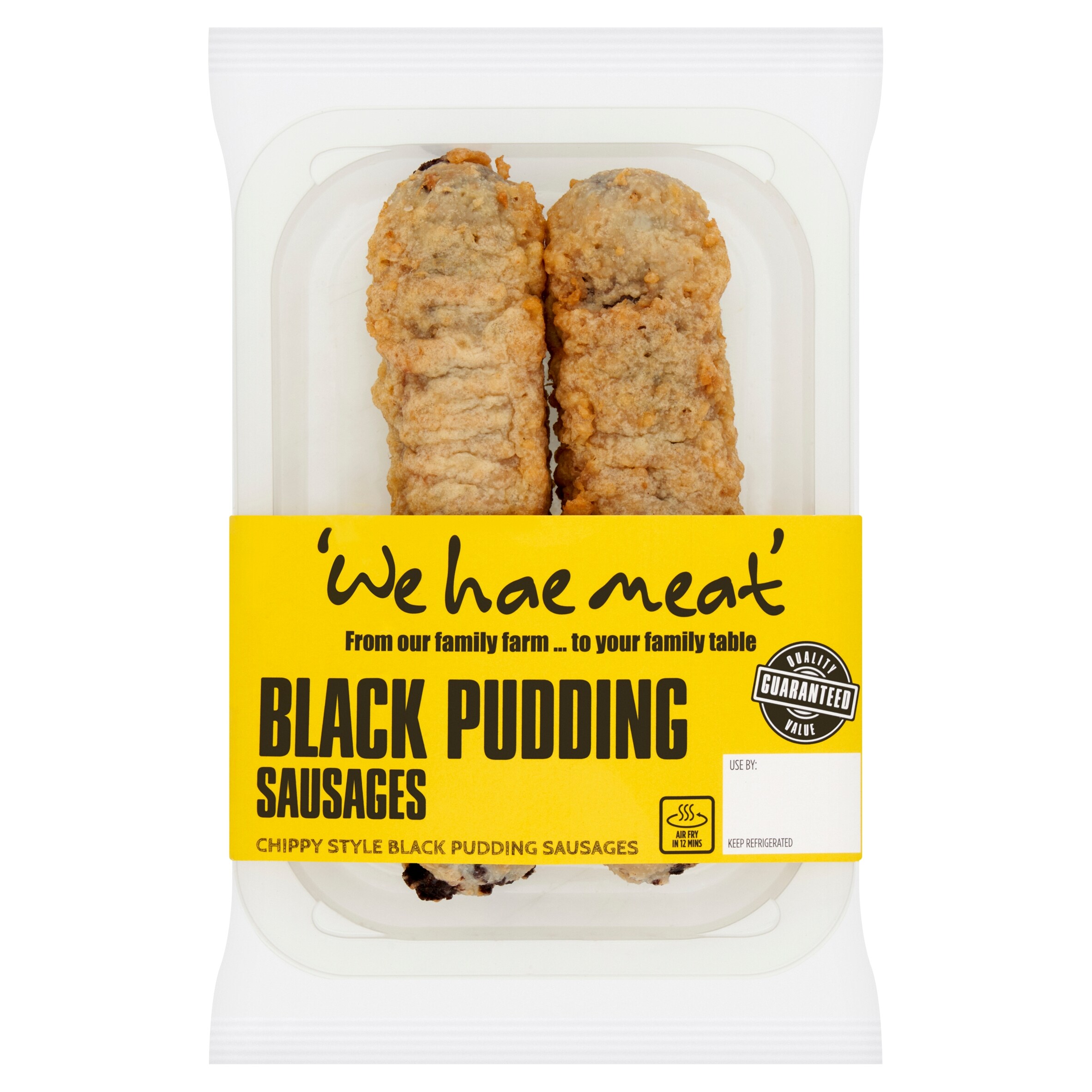 We Hae Meat Chippy Style Black Pudding 200G - Tesco Groceries