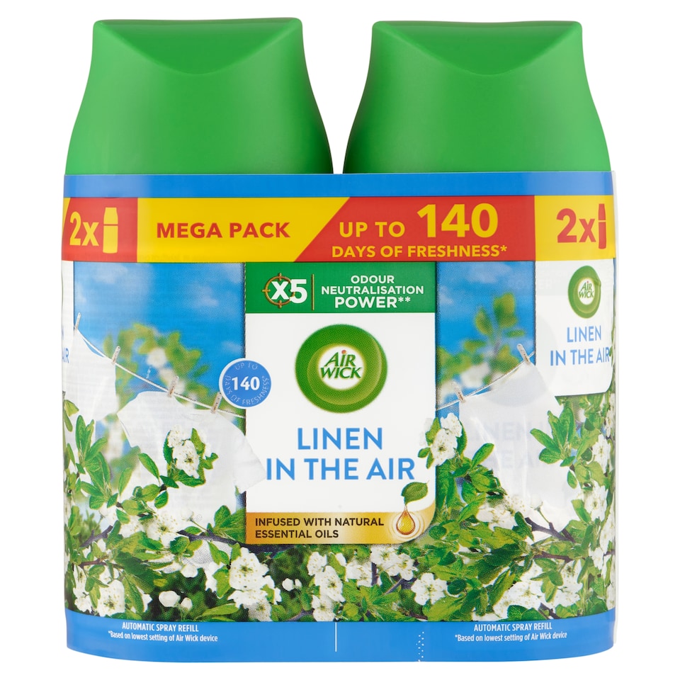 obrázok 1 z Air Wick Freshmatic Náplň do osviežovača vzduchu prádlo vo vánku 2 x 250 ml (500 ml)