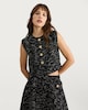 image 3 of F&F Textured Boucle Button Front Waistcoat in Grey