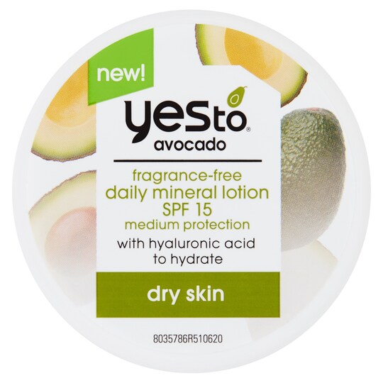Yes To Avocado Fragrance Free Daily Mineral Lot 50Ml Tesco Groceries