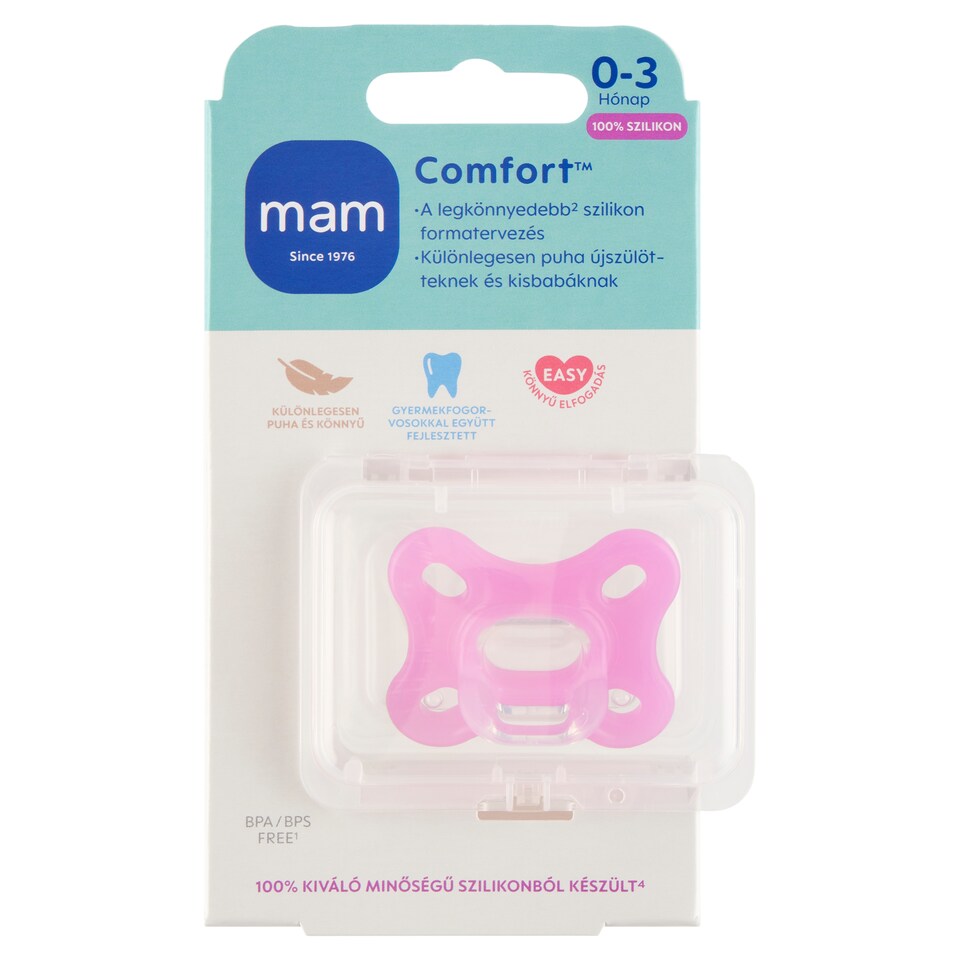 MAM Comfort 100% Silicone Pacifier 0-3 Months