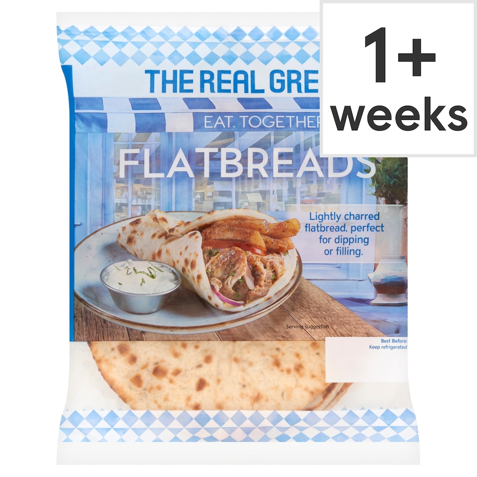 The Real Greek Flatbreads 4x80g