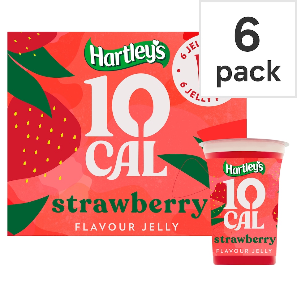 Hartleys Strawberry 10Cal Multipack 6X175g