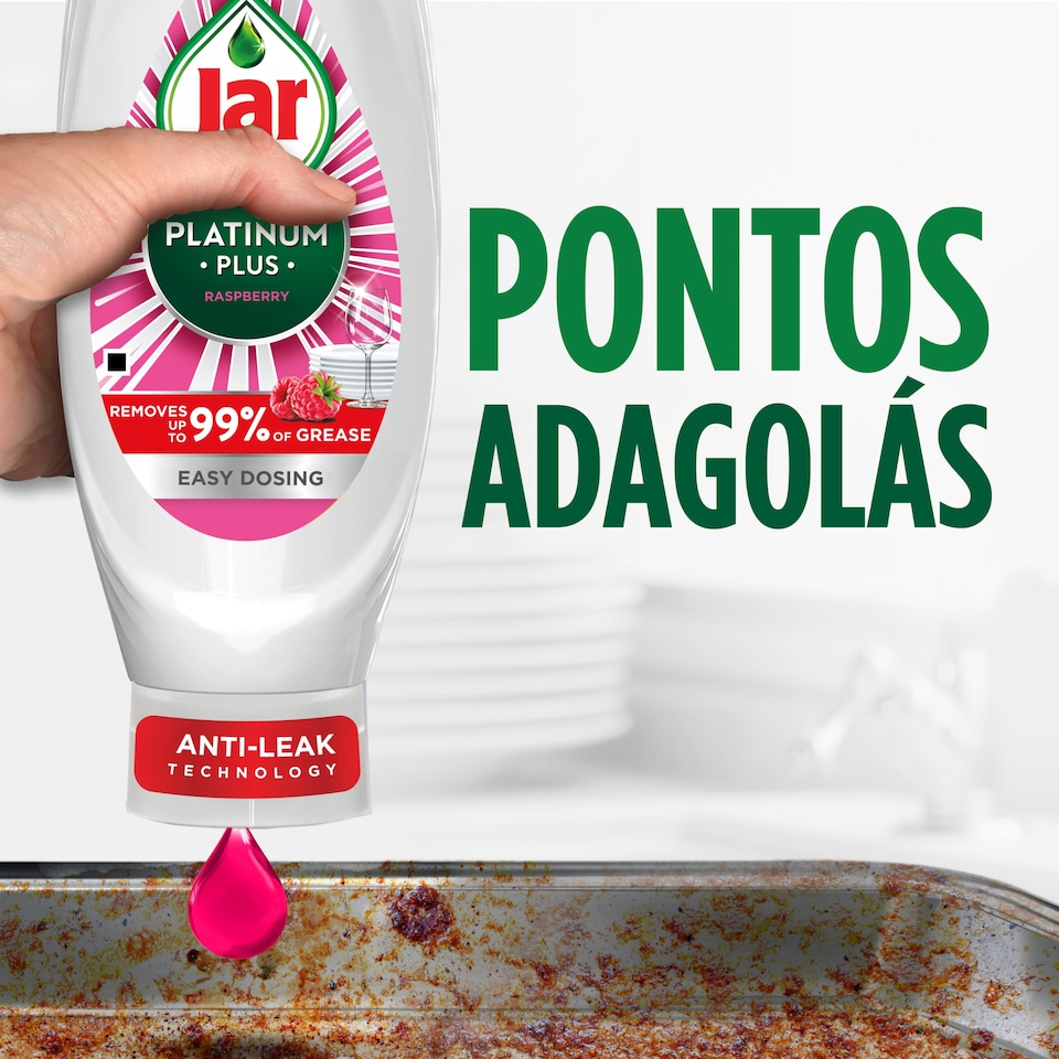 Jar Platinum Plus Mosogatószer Málna 545ML  1. kép