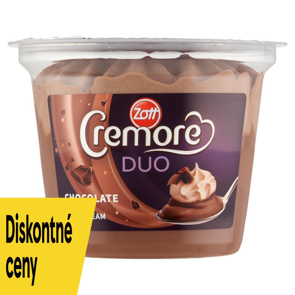 image 1 of Zott Cremore Duo Chocolate Pudding with Cream 190 g