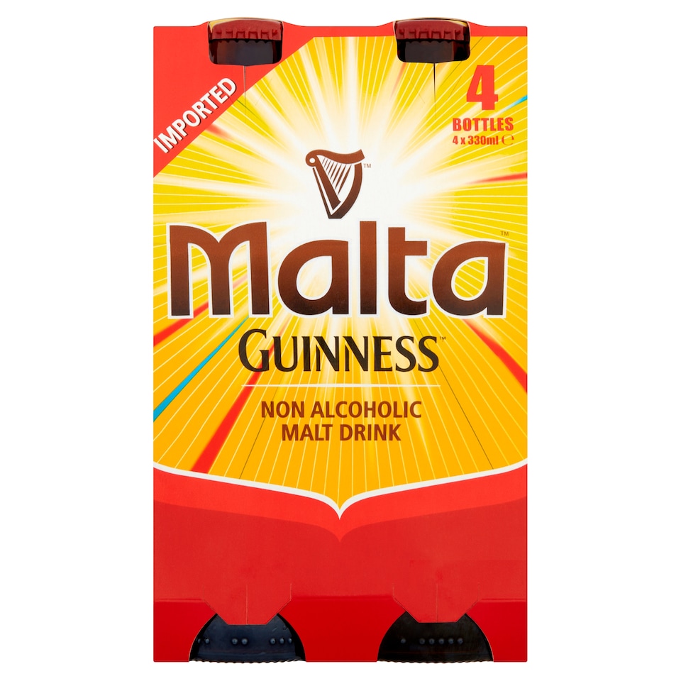 Malta Guinness Imported Nigeria Drink 4 X 330Ml